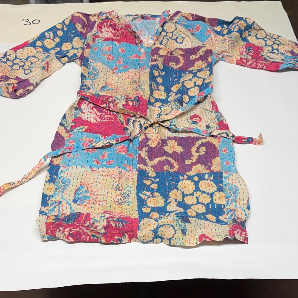 Tea Collection Multicolor Patchwork Dress